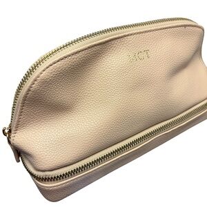 Mark & Graham Monogrammed Blush Travel Jewelry Case